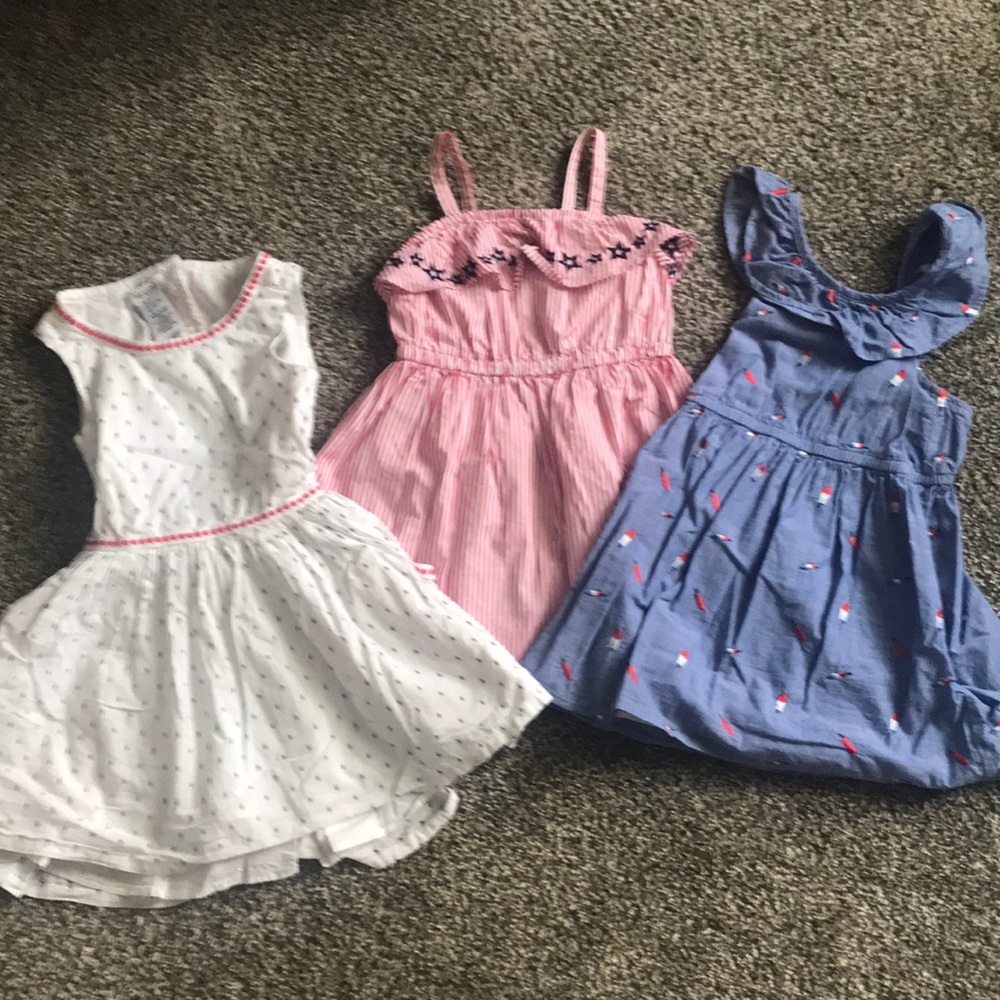 Bundle of size 4/4t dresses one NWT